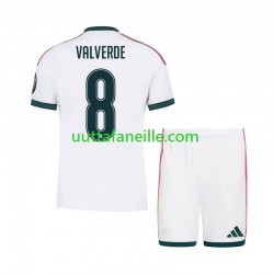 Jalkapallo Pelipaitoja Real Madrid Federico Valverde 8 Lasten Kotipeliasu 2026-2027 Lyhythihainen