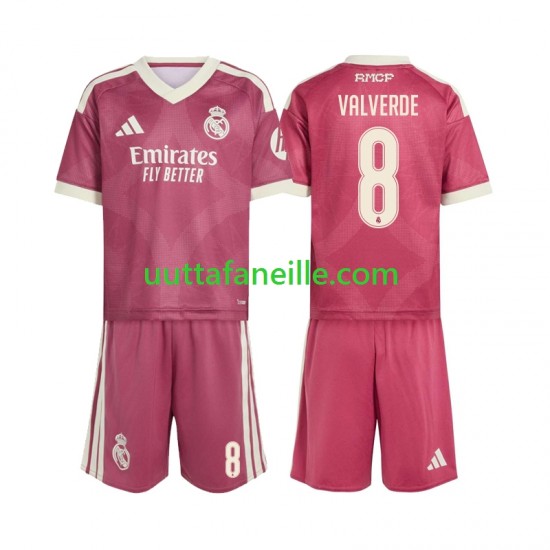 Jalkapallo Pelipaitoja Real Madrid Federico Valverde 8 Lasten Kolmas peliasu 2026-2027 Lyhythihainen