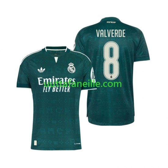 Jalkapallo Pelipaitoja Real Madrid Federico Valverde 8 Mies Vieraspeliasu 2026-2027 Lyhythihainen