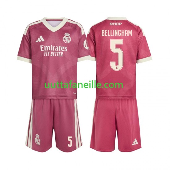 Jalkapallo Pelipaitoja Real Madrid Jude Bellingham 5 Lasten Kolmas peliasu 2026-2027 Lyhythihainen