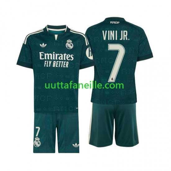 Jalkapallo Pelipaitoja Real Madrid Vinicius Junior 7 Lasten Vieraspeliasu 2026-2027 Lyhythihainen