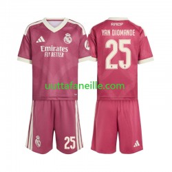 Jalkapallo Pelipaitoja Real Madrid Yan Diomande 25 Lasten Kolmas peliasu 2026-2027 Lyhythihainen