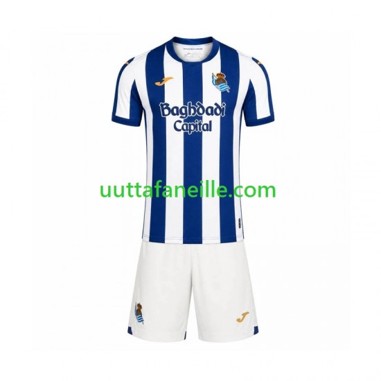 Jalkapallo Pelipaitoja Real Sociedad Lasten Kotipeliasu 2026-2027 Lyhythihainen