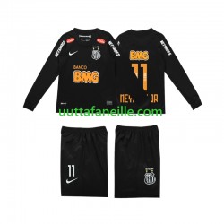Jalkapallo Pelipaitoja Santos NEYMAR JR 11 Classic 2012 2013 Retro Lasten Vieraspeliasu Pitkähihainen