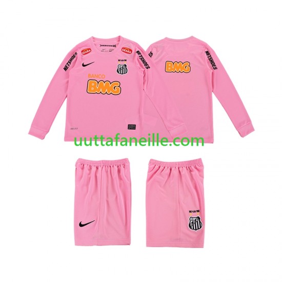 Jalkapallo Pelipaitoja Santos 2012 2013 Retro Lasten Neljäs peliasu Pitkähihainen