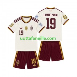 Jalkapallo Pelipaitoja Espanja 2-star Lamine Yamal 19 Lasten Vieraspeliasu 2026-2027 Lyhythihainen