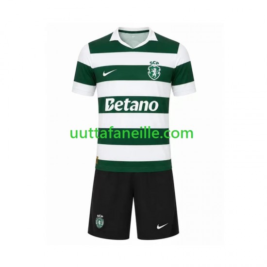 Jalkapallo Pelipaitoja Sporting CP Lasten Kotipeliasu 2026-2027 Lyhythihainen
