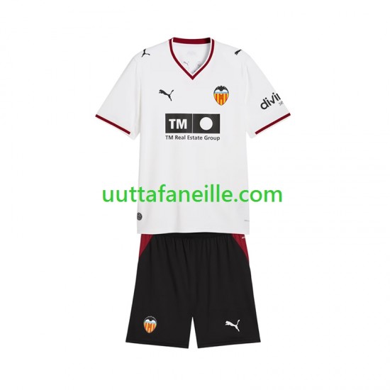 Jalkapallo Pelipaitoja Valencia CF Lasten Kotipeliasu 2026-2027 Lyhythihainen