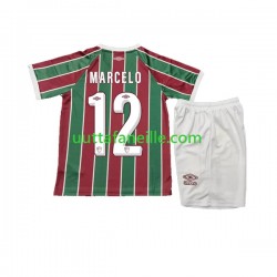 Jalkapallo Pelipaitoja Fluminense Marcelo 12 Lasten Kotipeliasu 2023-2024 Lyhythihainen