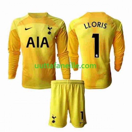 Jalkapallo Pelipaitoja Tottenham Hotspur Hugo Lloris 1 Maalivahti Lasten Kotipeliasu 2022-2023 Pitkähihainen