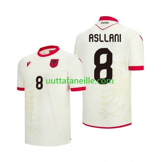 Jalkapallo Pelipaitoja Albania Kristjan Asllani 8 Mies Vieraspeliasu MM-kisat 2026 Lyhythihainen