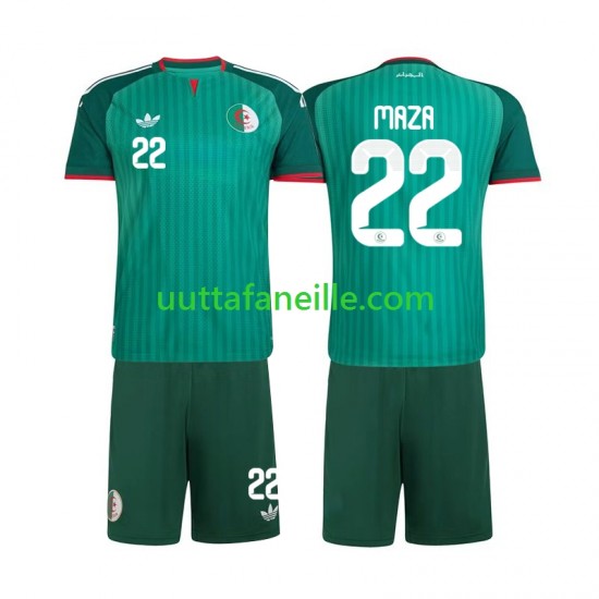 Jalkapallo Pelipaitoja Algeria Ibrahim Maza 22 Lasten Vieraspeliasu 2026 Lyhythihainen