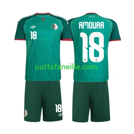 Jalkapallo Pelipaitoja Algeria Mohamed Amoura 18 Lasten Vieraspeliasu 2026 Lyhythihainen