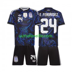 Jalkapallo Pelipaitoja Argentiina Enzo Fernandez 24 Lasten Vieraspeliasu MM-kisat 2026 Lyhythihainen