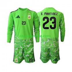 Jalkapallo Pelipaitoja Argentiina Emiliano Martinez 23 Maalivahti Lasten Kolmas peliasu MM-kisat 2026 Pitkähihainen