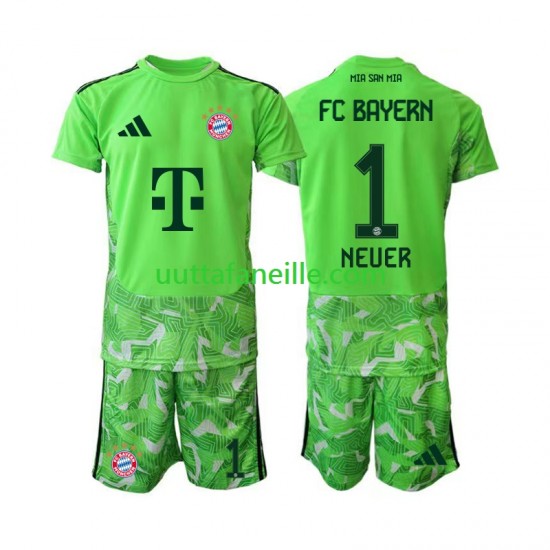 Jalkapallo Pelipaitoja FC Bayern München Manuel Neuer 1 Maalivahti Lasten Kotipeliasu 2026-2027 Lyhythihainen