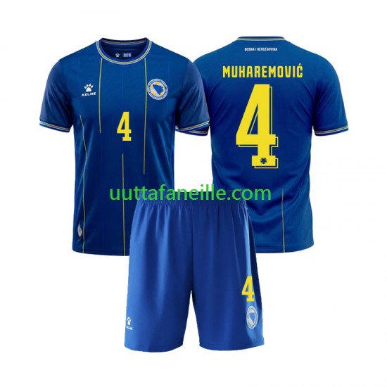 Jalkapallo Pelipaitoja Bosnia Hertsegovina Tarik Muharemovic 4 Lasten Kotipeliasu MM-kisat 2026 Lyhythihainen
