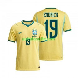 Jalkapallo Pelipaitoja Brasilia Endrick 19 Mies Kotipeliasu MM-kisat 2026 Lyhythihainen