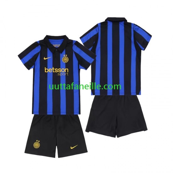 Jalkapallo Pelipaitoja Inter Milan Lasten Kotipeliasu 2026-2027 Lyhythihainen