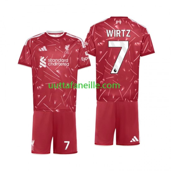 Jalkapallo Pelipaitoja Liverpool Florian Wirtz 7 Lasten Kotipeliasu 2026-2027 Lyhythihainen