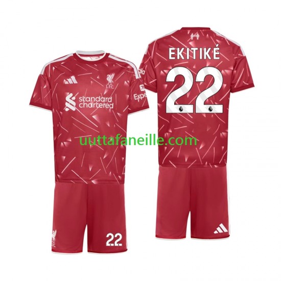 Jalkapallo Pelipaitoja Liverpool Hugo Ekitike 22 Lasten Kotipeliasu 2026-2027 Lyhythihainen