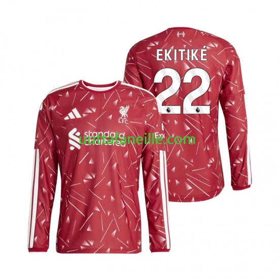 Jalkapallo Pelipaitoja Liverpool Hugo Ekitike 22 Mies Kotipeliasu 2026-2027 Pitkähihainen