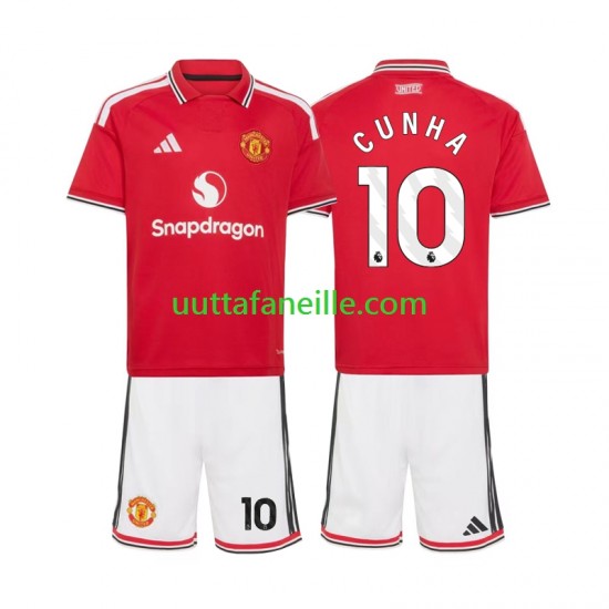 Jalkapallo Pelipaitoja Manchester United Matheus Cunha 10 Lasten Kotipeliasu 2026-2027 Lyhythihainen