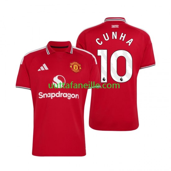 Jalkapallo Pelipaitoja Manchester United Matheus Cunha 10 Mies Kotipeliasu 2026-2027 Lyhythihainen