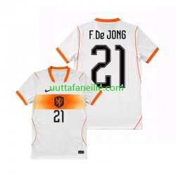 Jalkapallo Pelipaitoja Alankomaat Frenkie de Jong 21 Mies Vieraspeliasu MM-kisat 2026 Lyhythihainen