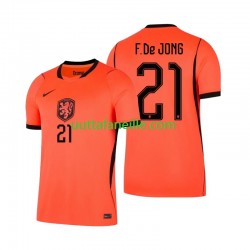 Jalkapallo Pelipaitoja Alankomaat Frenkie de Jong 21 Mies Kotipeliasu MM-kisat 2026 Lyhythihainen