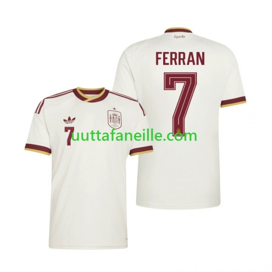 Jalkapallo Pelipaitoja Espanja Ferran Torres 7 Mies Vieraspeliasu MM-kisat 2026 Lyhythihainen