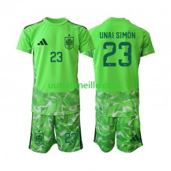 Jalkapallo Pelipaitoja Espanja Unai Simon 23 6th Green color Maalivahti Lasten MM-kisat 2026 Lyhythihainen
