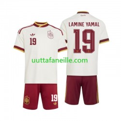 Jalkapallo Pelipaitoja Espanja Lamine Yamal 19 Lasten Vieraspeliasu MM-kisat 2026 Lyhythihainen