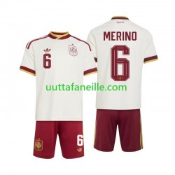Jalkapallo Pelipaitoja Espanja Mikel Merino 6 Lasten Vieraspeliasu MM-kisat 2026 Lyhythihainen