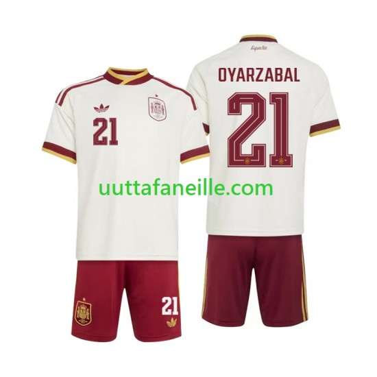 Jalkapallo Pelipaitoja Espanja Mikel Oyarzabal 21 Lasten Vieraspeliasu MM-kisat 2026 Lyhythihainen
