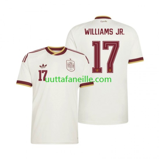 Jalkapallo Pelipaitoja Espanja Nico Williams 17 Mies Vieraspeliasu MM-kisat 2026 Lyhythihainen