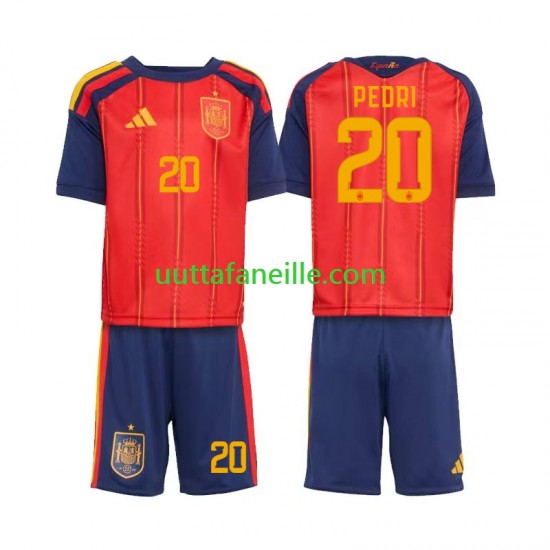 Jalkapallo Pelipaitoja Espanja Pedri 20 Lasten Kotipeliasu MM-kisat 2026 Lyhythihainen