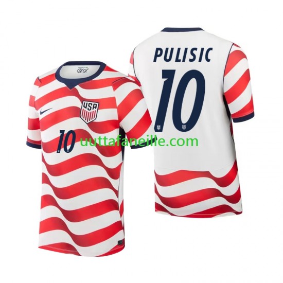 Jalkapallo Pelipaitoja Yhdysvallat Christian Pulisic 10 Mies Kotipeliasu MM-kisat 2026 Lyhythihainen