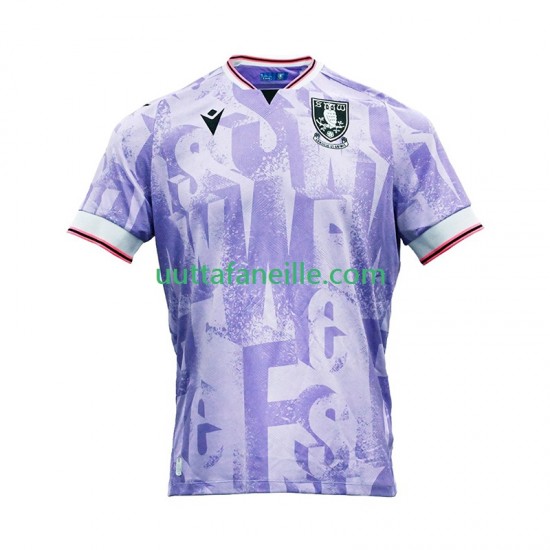 Jalkapallo Pelipaitoja Sheffield Wednesday Mies Vieraspeliasu 2025-2026 Lyhythihainen