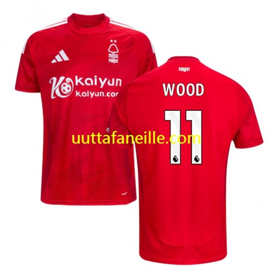 Jalkapallo Pelipaitoja Nottingham Forest Chris Wood 11 Mies Kotipeliasu 2024-2025 Lyhythihainen