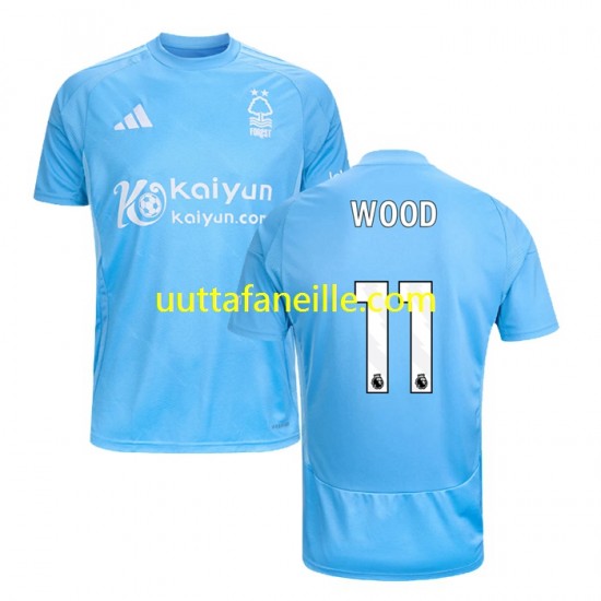 Jalkapallo Pelipaitoja Nottingham Forest Chris Wood 11 Mies Kolmas peliasu 2024-2025 Lyhythihainen