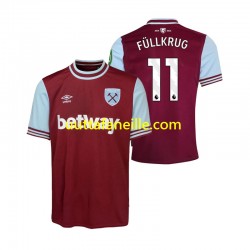 Jalkapallo Pelipaitoja West Ham United FULLKRUG 11 Mies Kotipeliasu 2024-2025 Lyhythihainen