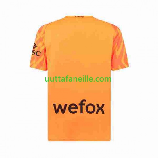 Jalkapallo Pelipaitoja AC Milan Maalivahti Mies Vieraspeliasu 2023-2024 Lyhythihainen