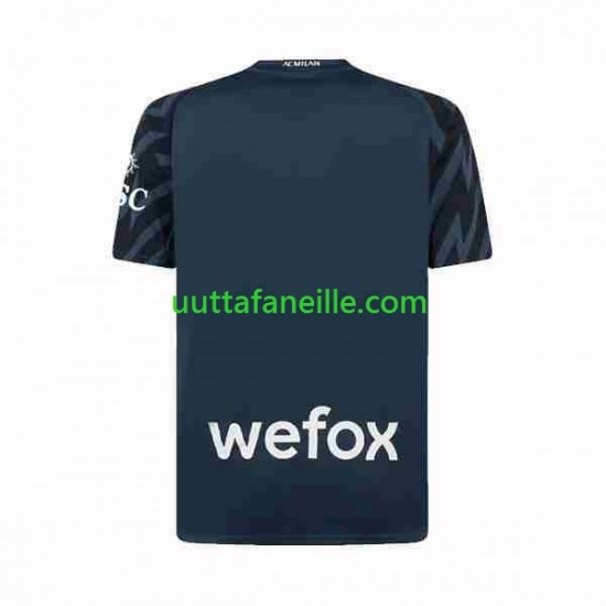 Jalkapallo Pelipaitoja AC Milan Maalivahti Mies Kolmas peliasu 2023-2024 Lyhythihainen