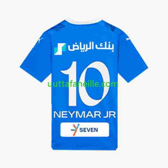 Jalkapallo Pelipaitoja Al Hilal Neymar JR 10 Mies Kotipeliasu 2023-2024 Lyhythihainen
