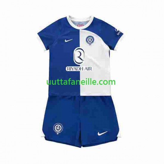 Jalkapallo Pelipaitoja Atlético Madrid 2 Lasten Vieraspeliasu 2023-2024 Lyhythihainen