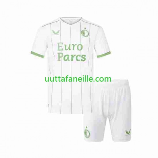 Jalkapallo Pelipaitoja Feyenoord Rotterdam Lasten Kolmas peliasu 2023-2024 Lyhythihainen