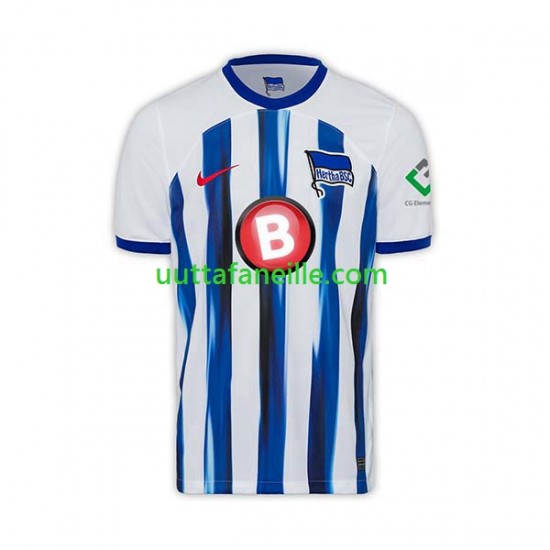 Jalkapallo Pelipaitoja Hertha BSC Mies Kotipeliasu 2023-2024 Lyhythihainen