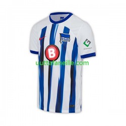 Jalkapallo Pelipaitoja Hertha BSC Mies Kotipeliasu 2023-2024 Lyhythihainen