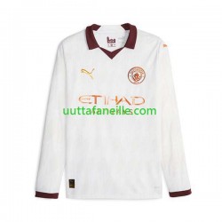Jalkapallo Pelipaitoja Manchester City Mies Vieraspeliasu 2023-2024 Pitkähihainen